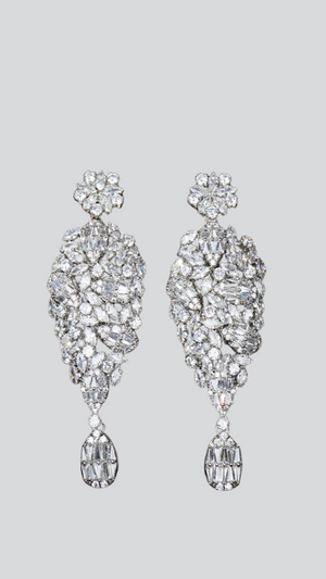 AMBER Luxe Drop Bridal Earrings