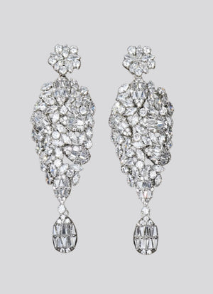 AMBER Luxe Drop Bridal Earrings