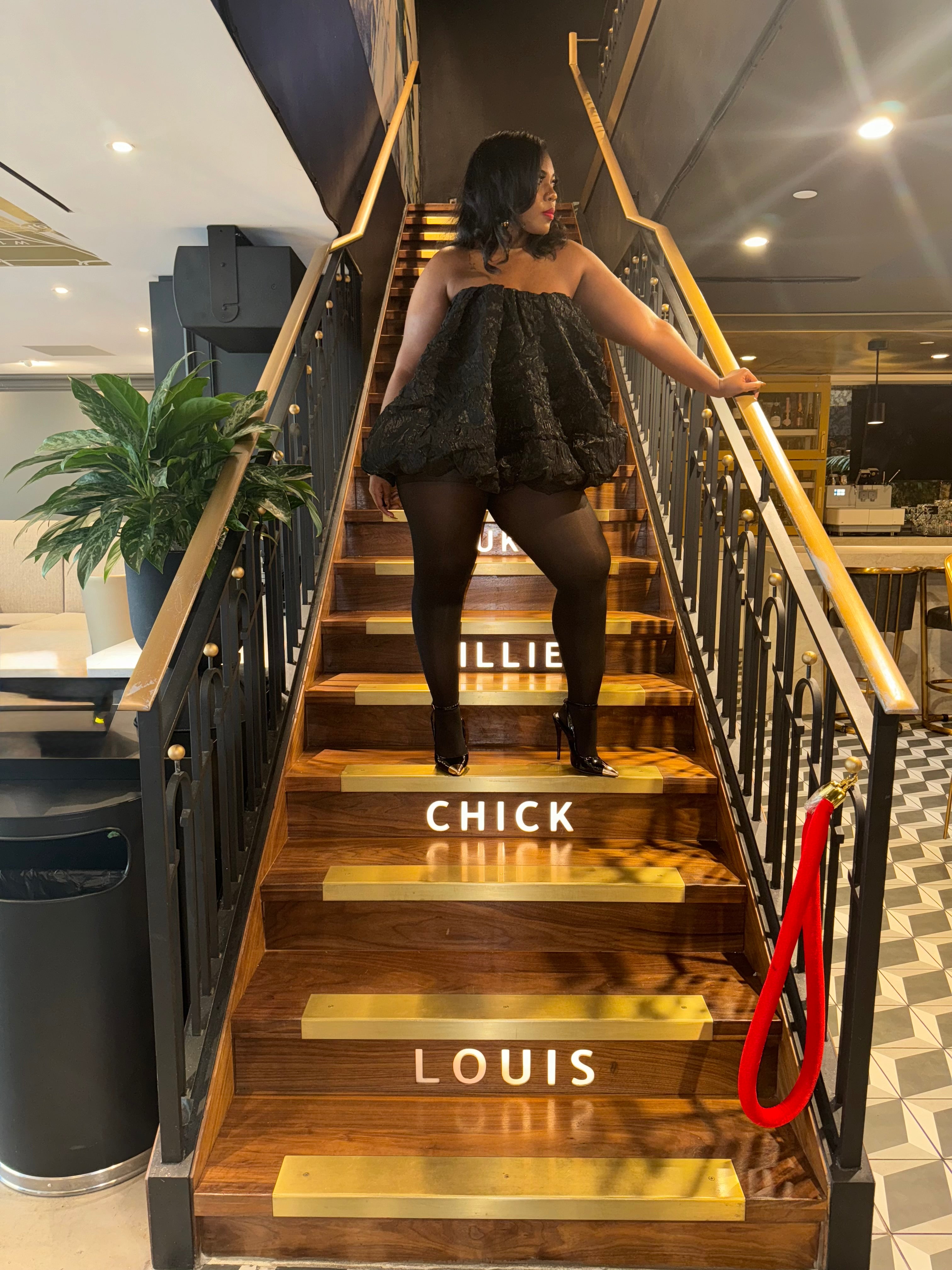 Caviar Nights Puff Dress