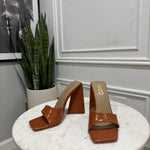 EGO Brown Mules (BRAND NEW)