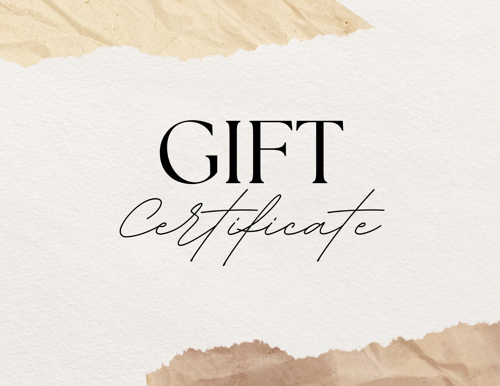 HAUTE COLE GIFT CERTIFICATE