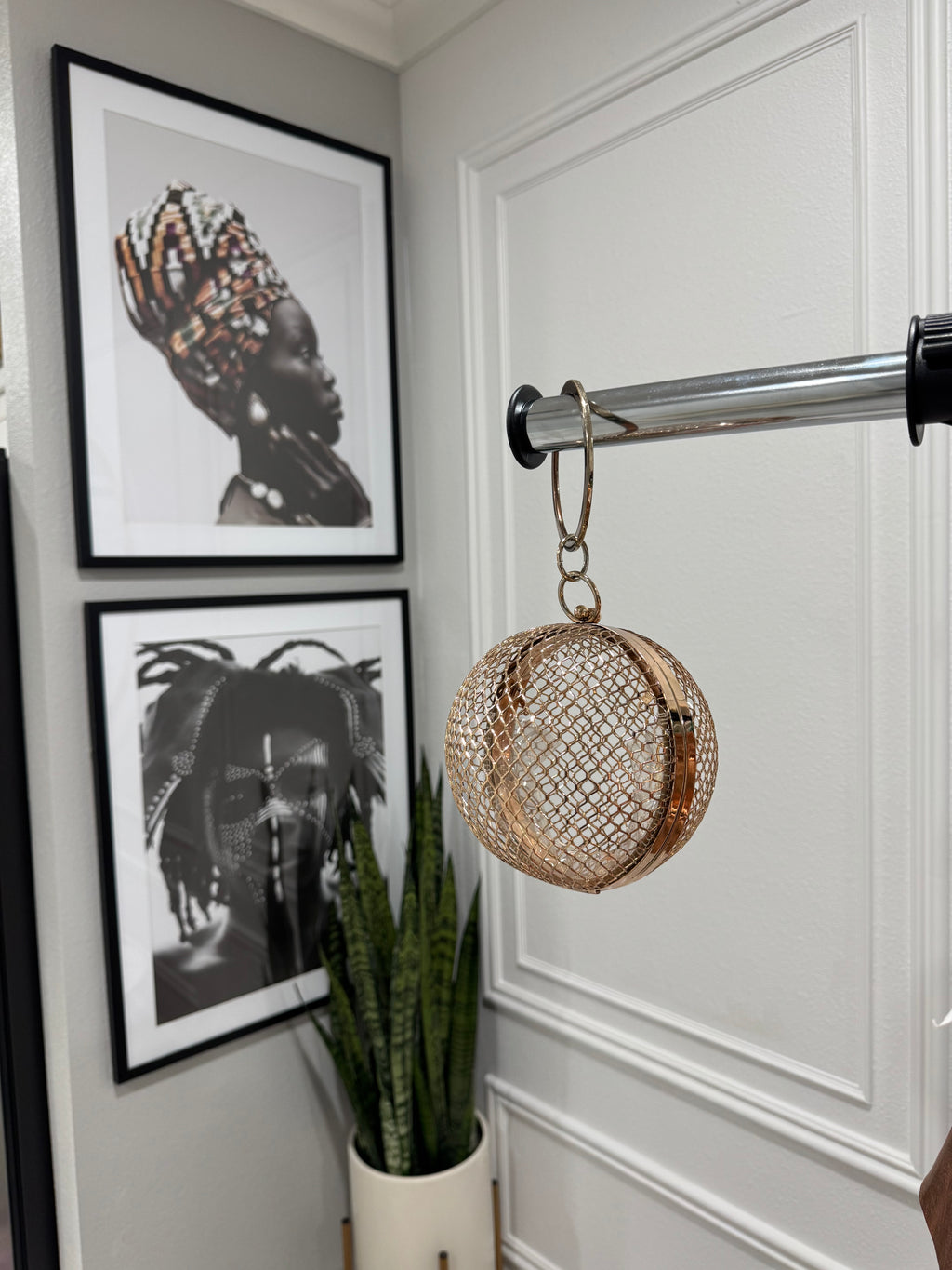 Golden Globe Circular Purse