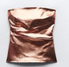 Metallic Bronze Strapless Top (BRAND NEW W/TAGS)